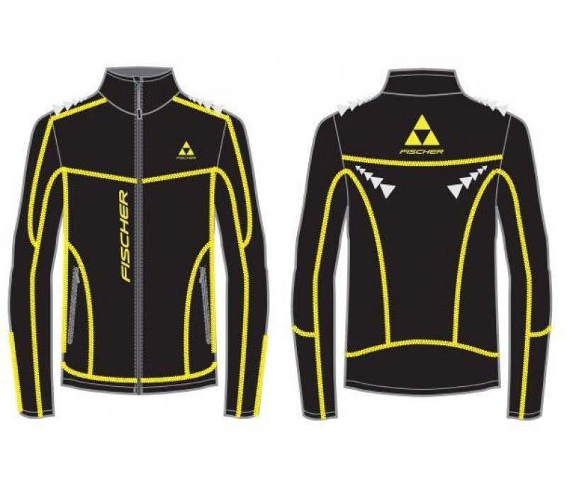 Куртка разминочная Fischer Softshell black