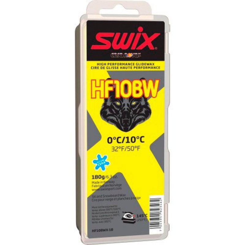 Парафин высокофтористый Swix HF10BWX Black 180